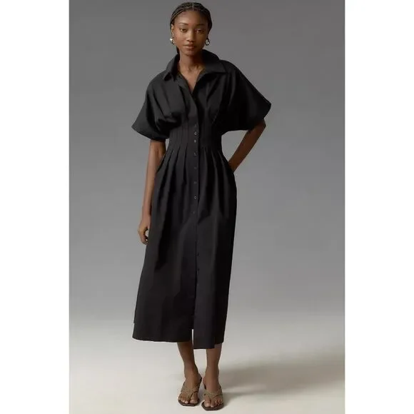 Anthropologie | Dresses | Anthropologie Black Tobi Maxi Dress By Exquise |  Poshmark